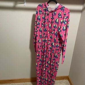 MeUndies Pink panda onesie
